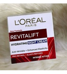 Loreal Paris Revitalift Moisturizing Night Cream Anti-Wrinkle Cream+Enhanced Elasticity 50ml